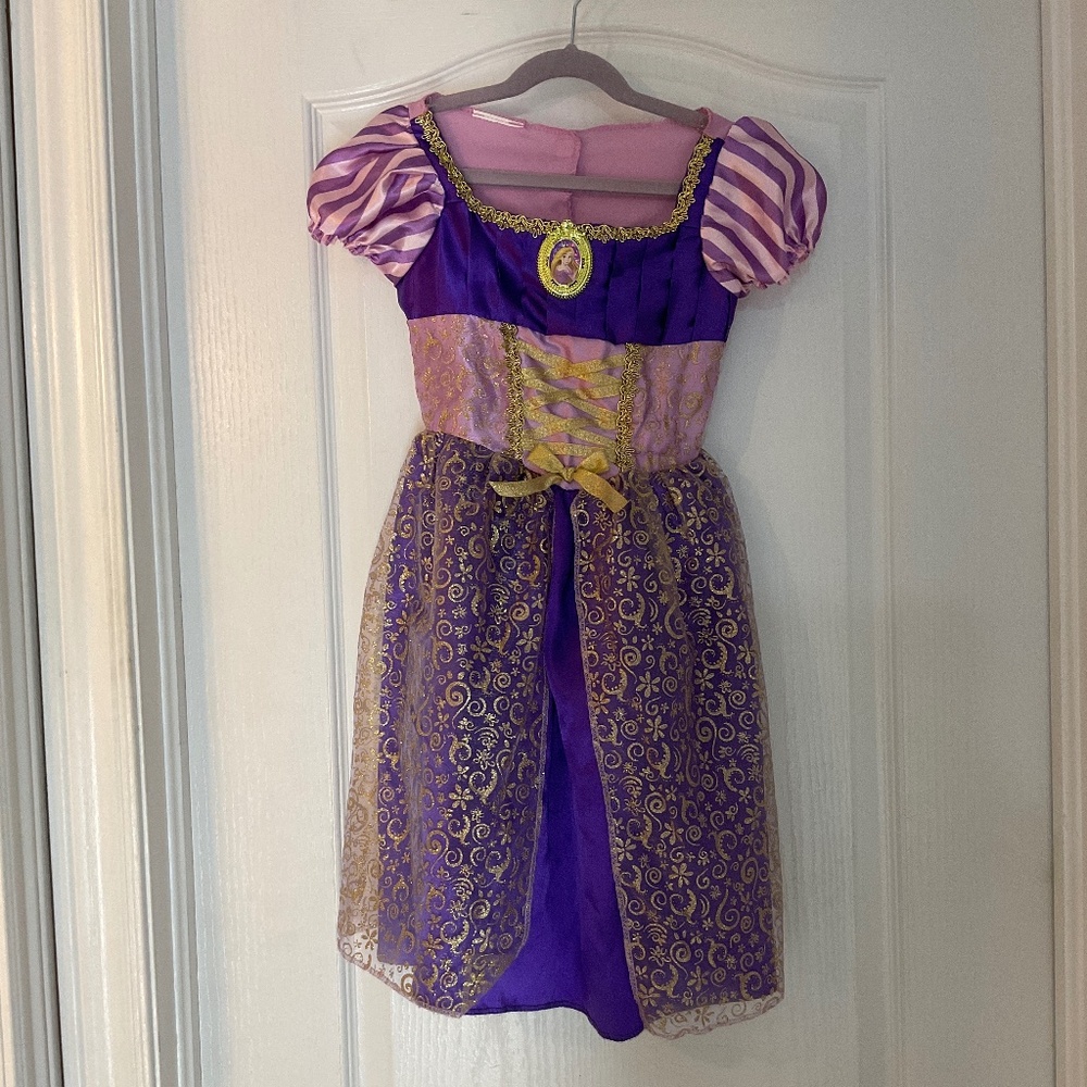 Disney Rapunzel Costume Dress, Girls size 4-6x